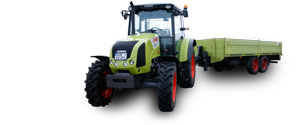 Der Claas Axos der Fahrschule Rosenboom in Westerholt